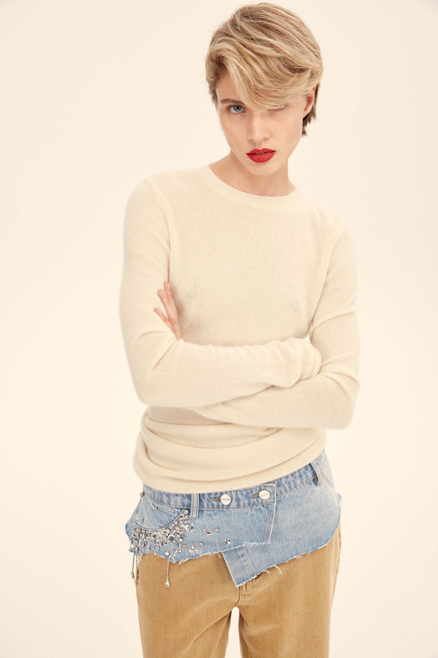 Пояс со стразами (Королева танцпола), голубой