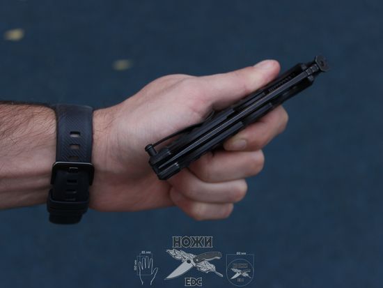 Складной нож НОКС Кугуар AUS8 (Black) c клинком из стали AUS-8, рукоять G10