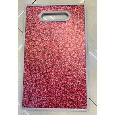 Доска разделочная пластиковая «Каменная крошка» 22*37см, красная