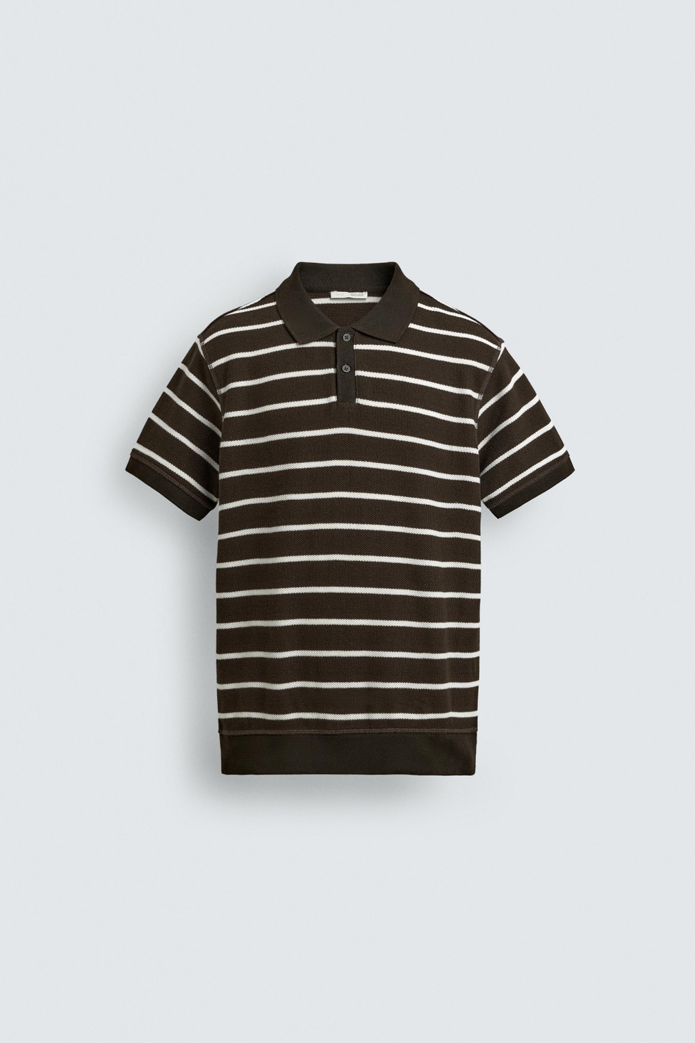 ZARA ПОЛО ПИКЕ REGULAR FIT, ПОЛОСКИ