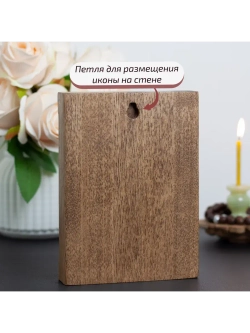 Неустанной Помощи икона Божией Матери деревянная, ясень 02