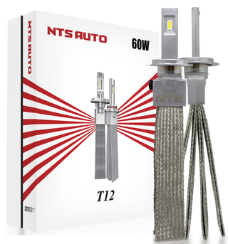 Автолампа LED Н 7 к-т (КОСИЧКА) Т12 30W 6000K NTS-AUTO CANBUS (T12H7)