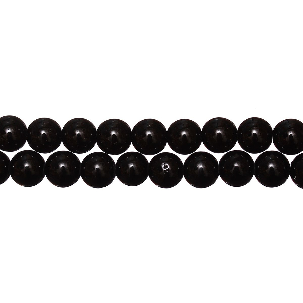 аб-8 Агат натуральный белый с серым узором 8мм, нить 38см