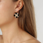 Серьги Dyrberg Kern BATTI SG BLACK/GOLDEN 430058