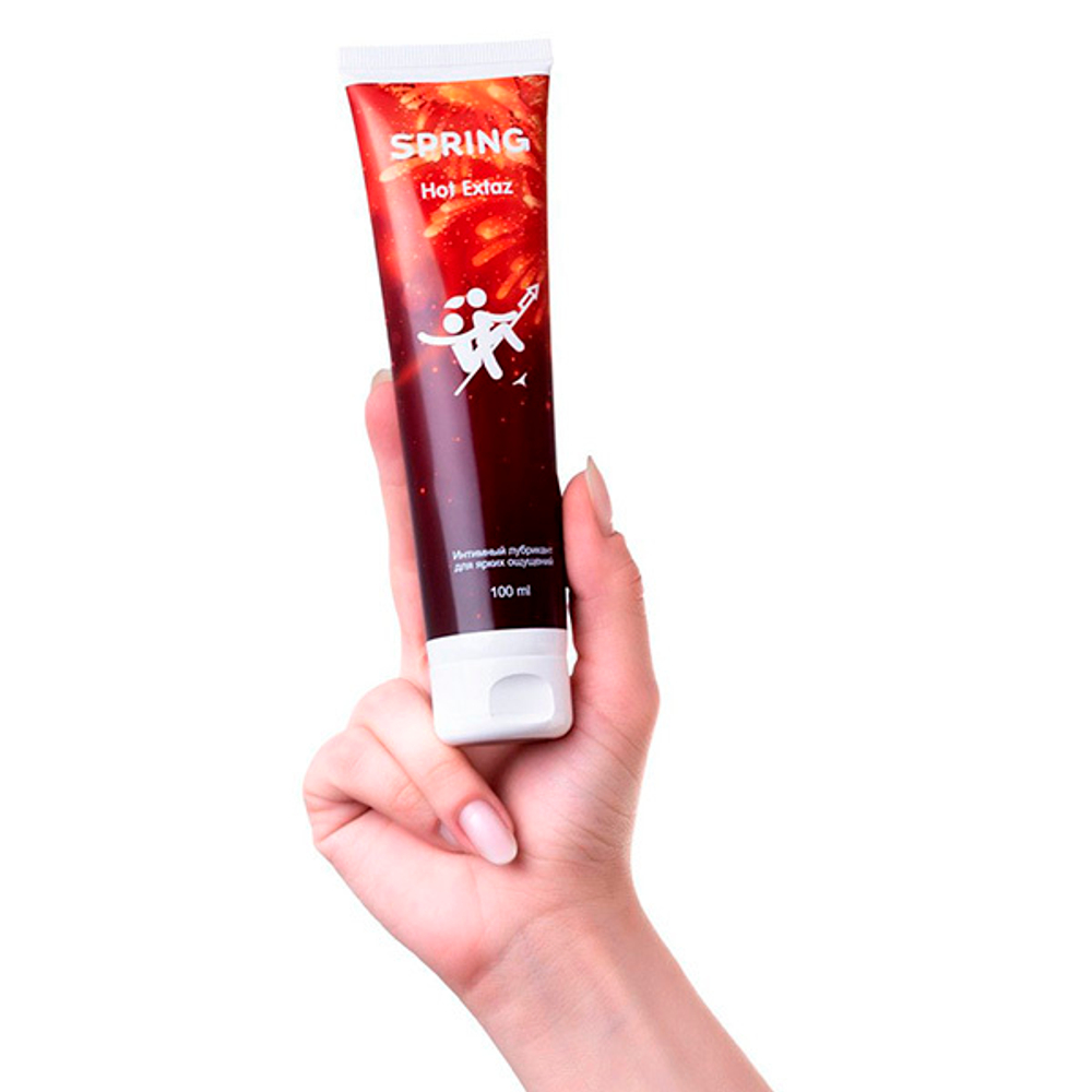 Согревающий интимный лубрикант Spring Hot Extaz 100мл