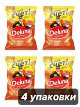 Кукурузные снеки Deluna Рожки со вкусом Чили Тако 85 г x 4 шт