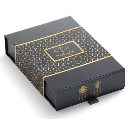 Подарочный набор: шариковая ручка Parker Sonnet Laque Black GT и кожаный чехол для ручки