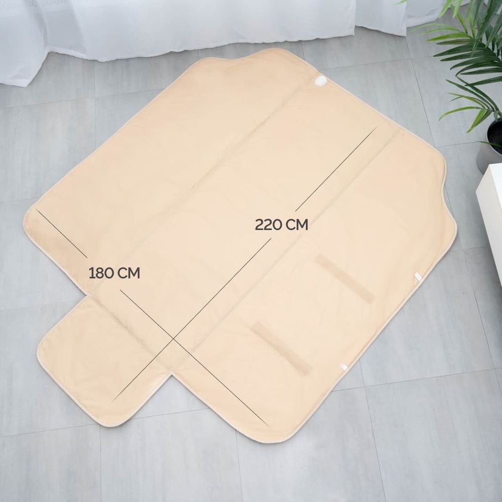 Термоодеяло для обертывания и инфракрасной сауны EcoSapiens Infrasauna 220х180 см бежевое