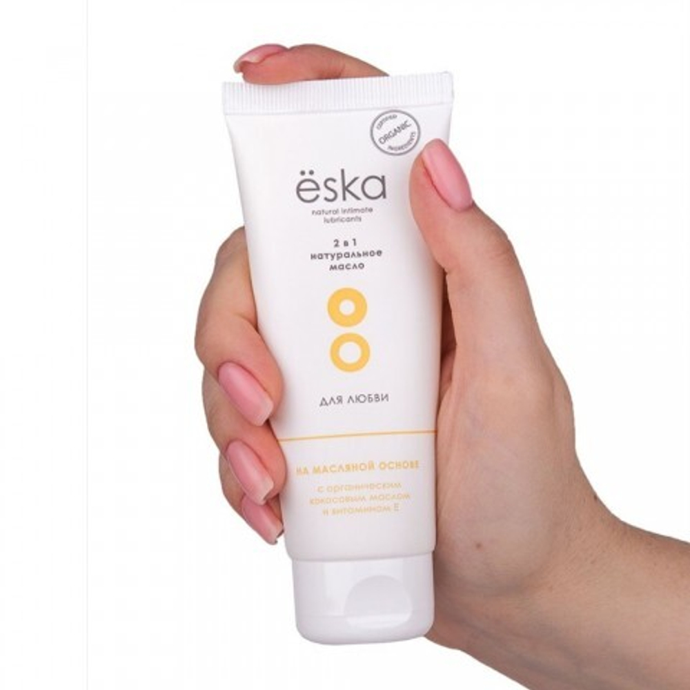 Массажное масло и лубрикант 2 в 1 на масляной основе Ёska - 75 мл.