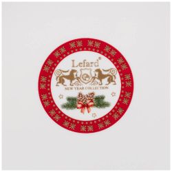 ТАРЕЛКА ОБЕДЕННАЯ LEFARD "ЕЛКА" 27 СМ КРАСНАЯ (КОР=18ШТ.)
