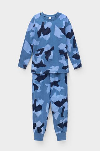 пижама  для мальчика  К 1561/24/геометрический камуфляж на синем