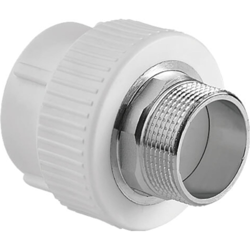 Муфта TEBO бел. PP-R комбинированная 75х2 1/2" НР под ключ (1/8), арт. 030020713