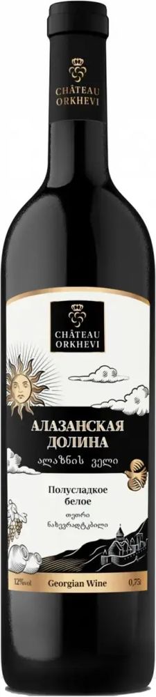 Шато Орхеви Алазанская Долина бел п/слад 0,75 11,5% Грузия