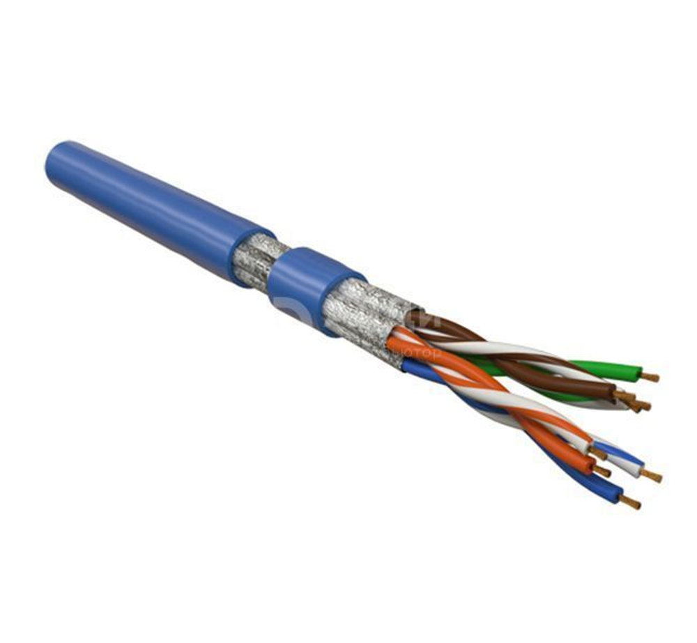 Кабель витая пара Hyperline UFTP4-C6-P26-IN-LSZH-BL-500