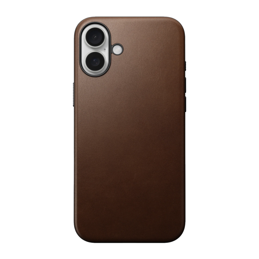 Кожаный чехол MagSafe Nomad Modern Leather Case для iPhone 16 Plus Чехол из натуральной цельнозерновой кожи