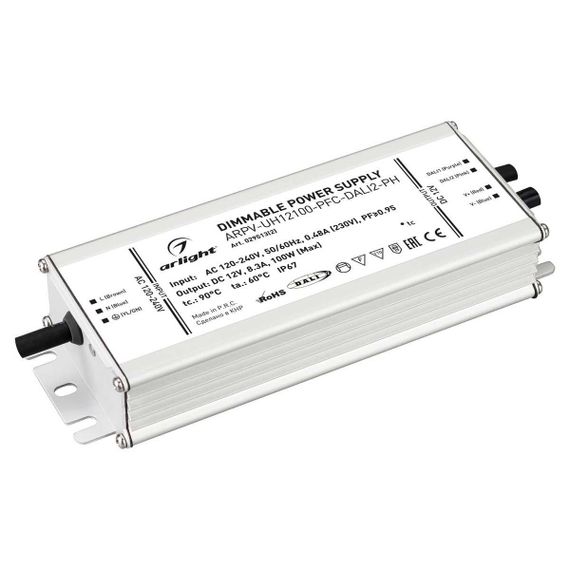 Блок питания Arlight ARPV-UH12100-PFC-Dali2-PH 12V 100W IP67 8,3A 029513(2)