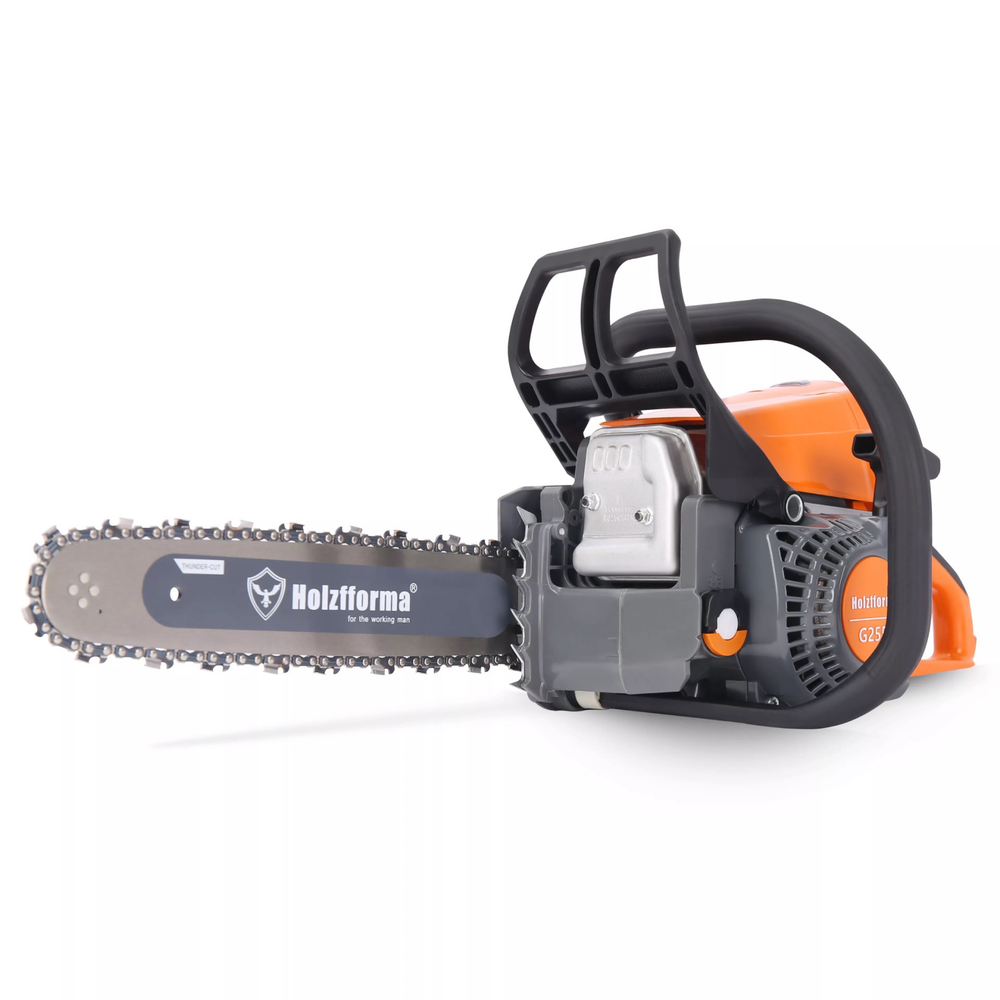 Бензопила G255E (с облегченным стартом) шина 40 см Holzfforma (45.4 см³, 3.1 л.с.(2.2 кВт), 16″(40 см), 0.325″, 1.6 мм., 62 звена)