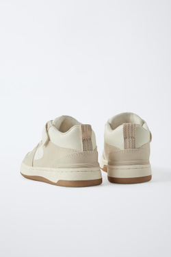 ZARA ВЫСОКИЕ КЕДЫ С РЕМЕШКОМ, БЕЛЫЙ