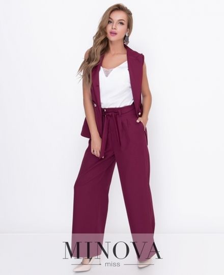 Брюки 8587-бордо Minova Фото 2