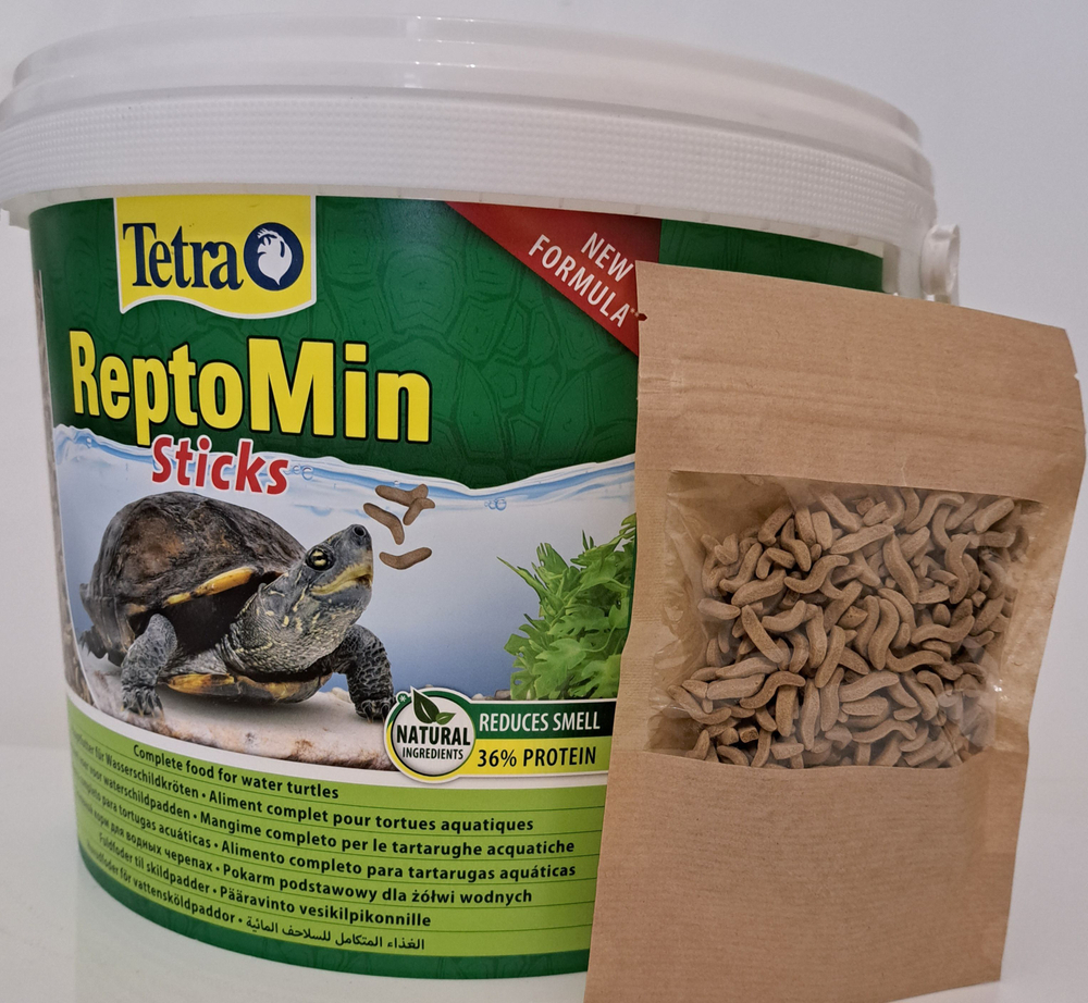 Tetra ReptoMin - основной полноценный корм для водных черепах в виде палочек на Развес