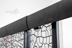 Душевой уголок AvaCan FB2 190-210 + SB100 210х100 профиль черный/стекло тонированное с рисунком