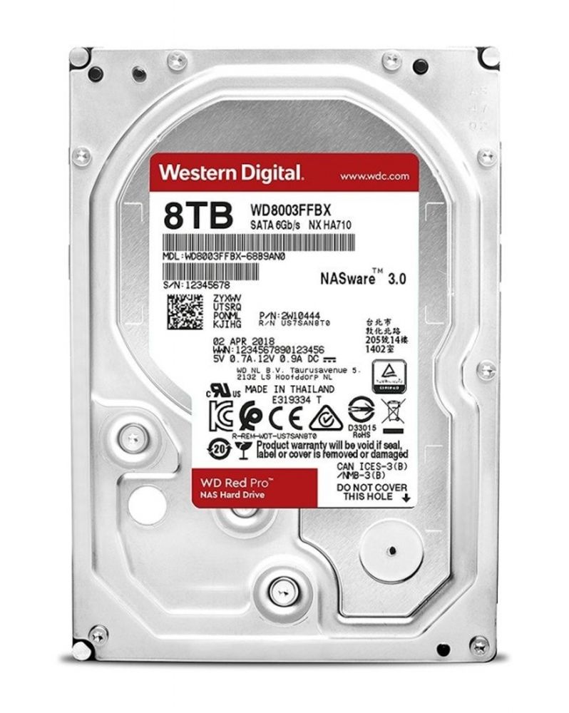 Жесткий диск 8Tb SATA-III Western Digital Red Pro (WD8003FFBX)
