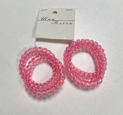 Резинки для волос "Пружинки простые", 5 см, цвета: микс, 4 штуки