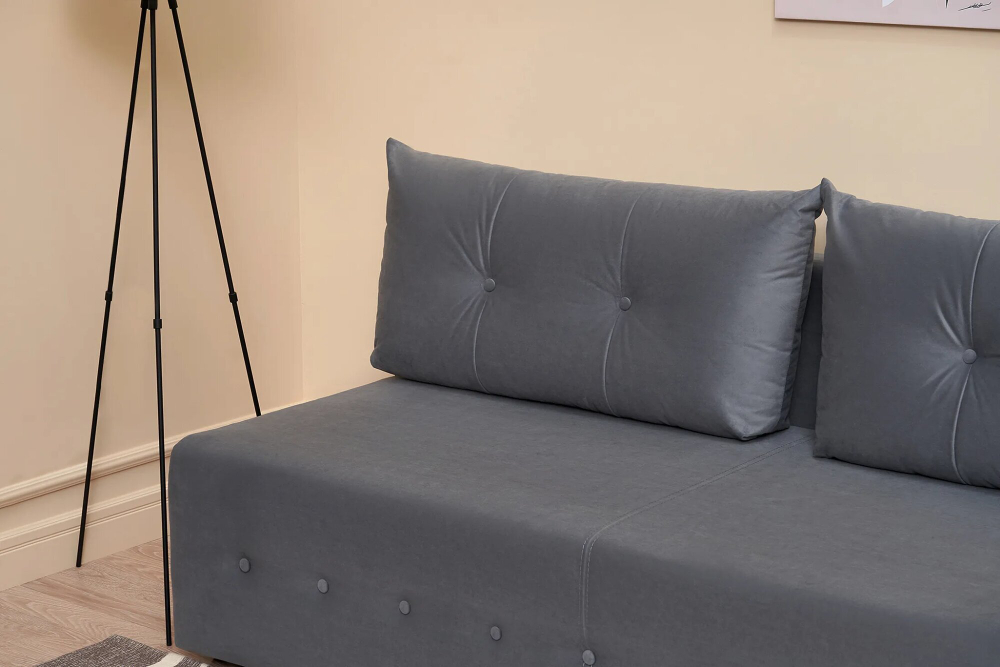 Диван-кровать Икер, спальное место 140х186, велюр, еврокнижка