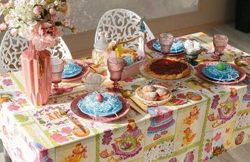 Скатерть "Пасха", 180 * 144 см, 100 % хлопок, рогожка