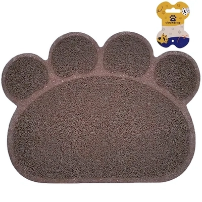 Коврик для животных «ДОНКОТТИКО», лапушка, цвет коричневый, 30*40см (лейбл)