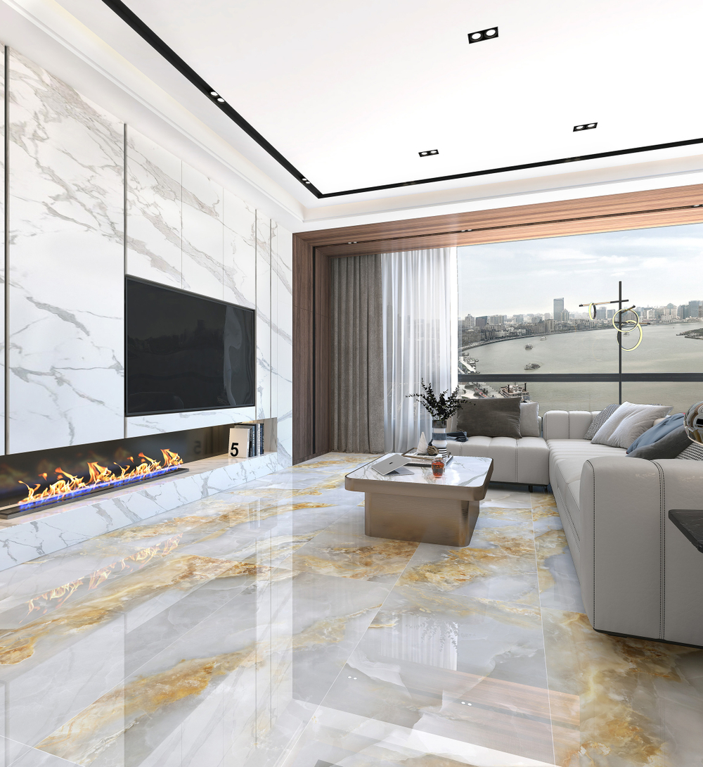 Керамогранит Cometa Голубой 60x120 GT1206016516PDR