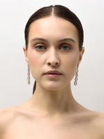 Серьги "Gess shine long" Silver