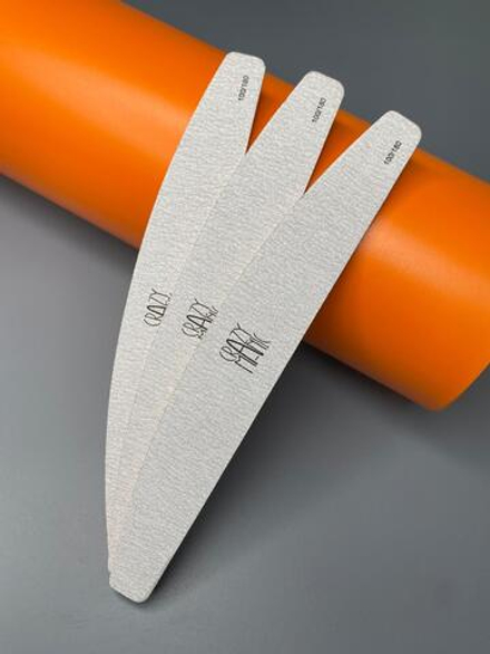 Crazy Manic пилка для искусственного покрытия 100/180 25 шт зебра лодочка