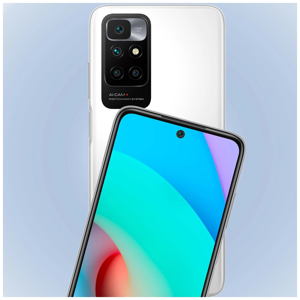 Смартфон Xiaomi Redmi 10 2022 6/128 ГБ Global, Dual nano SIM, серый карбон