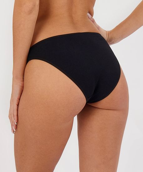 Женские трусы (2 шт.) слипы спорт Atlantic, хлопок, Basic 2BLP-580 черные