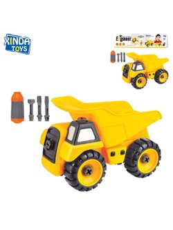 Игрушка автомобиль Самосвал,конструктор с  отверткой (200030244)