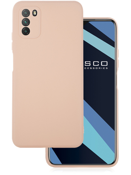 Чехол ROSCO для Poco M3 оптом (арт. XM-PM3-COLOURFUL-LIGHTPINK)
