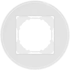 Donel A07 Natural Round Белое стекло рамка 1-я, серия DB
