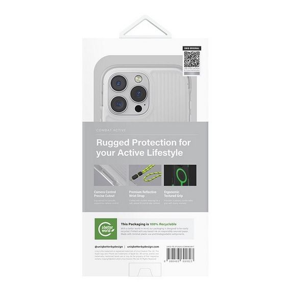 Чехол Uniq Combat Active MagSafe для iPhone 16 Pro Lume-White (IP6.3P(2024)-COMAMLWHT)