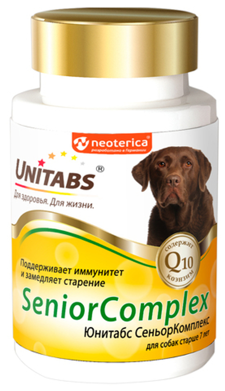 Unitabs 100таб SeniorComplex Витамины для собак старше 7лет