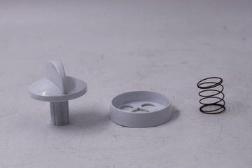 Ручка переключателя плиты Darina (Дарина), белая (комплект)