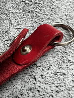 Брелок кожаный на ключи с гравировкой