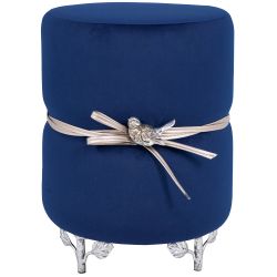 Банкетка Терра Эйри Confetti-Blue Античное серебро