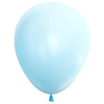 Воздушный шар, 1шт., М12/30см, Веселуха, голубой