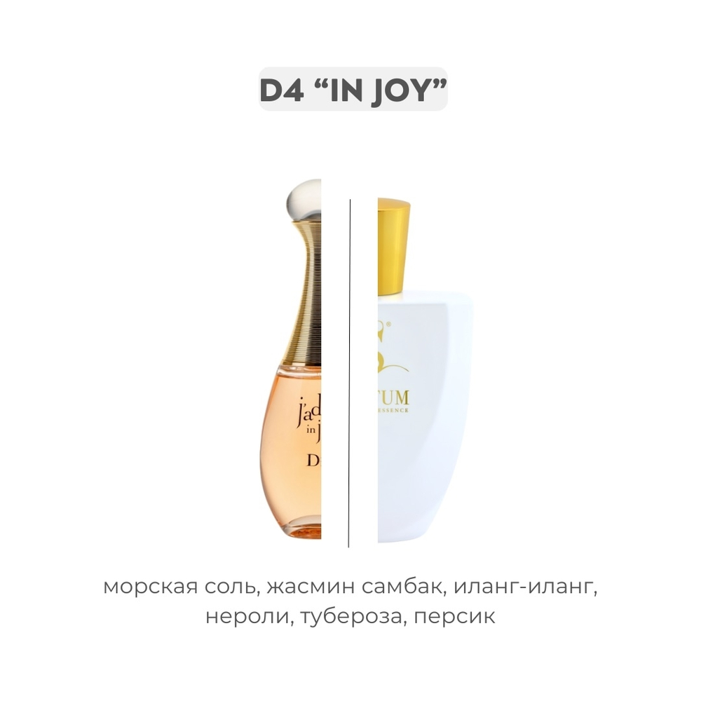 D4 IN JOY по мотивам Jador in joy - Christian Dior , парфюмерная вода