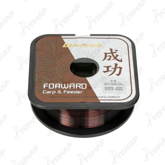 Леска FORWARD Carp & Feeder brown 0,405mm/100m Nylon (N-FСF-0405-100) Nisus