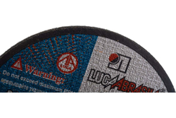 Круг отрезной абразивный по металлу 125х2,5х22,2мм Luga-Abrasiv 3612-125-2,5