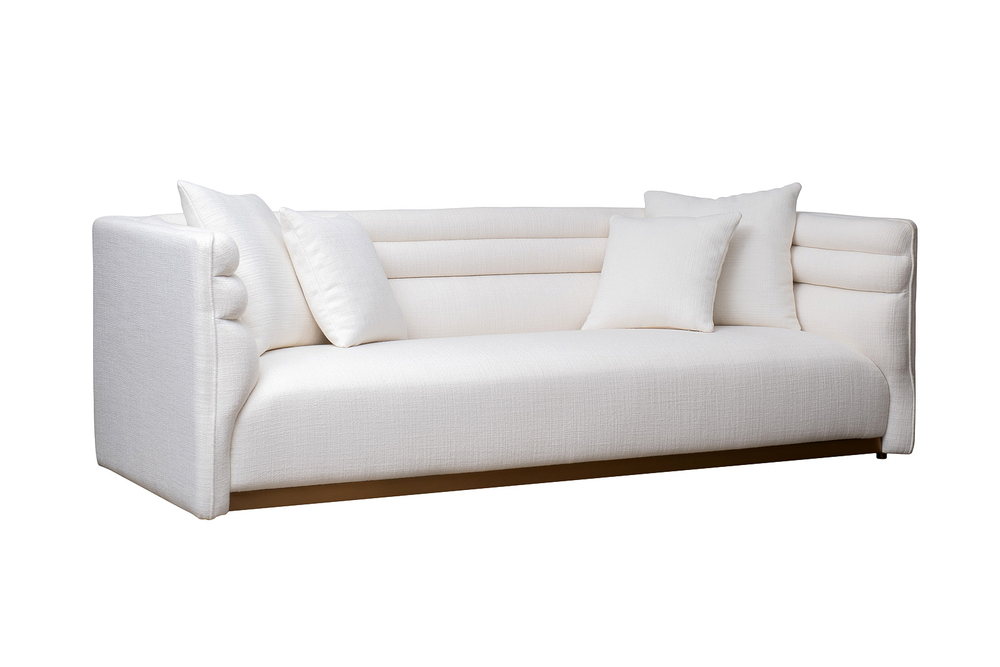 Диван Garda Decor трехместный Толедо(GD, Toledo) светло-бежевый рогожка Norton-Svbeg 236*97**77 см