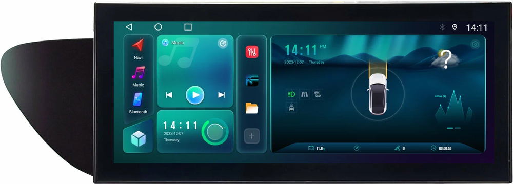 Магнитола для Lexus ES250 2012-2015 (цветной экран) - Carmedia SF-16ESH монитор 12.5" в стиле LEXUS на Android 12, TS10, CarPlay, 4G SIM-слот