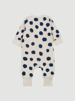 Утеплённый комбинезон с открытой ножкой Mjölk Sleep and Play Горошки